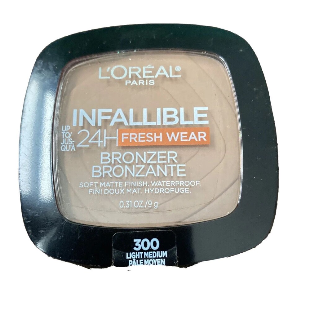 LOREAL INFALLIBLE 24hr FRESH WEAR SOFT MATTE BRONZER #300 Light Med New Sealed
